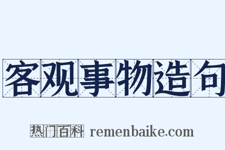 客观事物造句是什么意思的图片